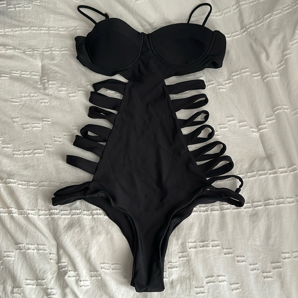 Large black Issa de’mar one piece